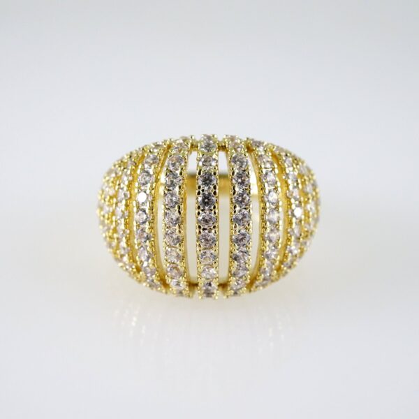 R870 RING - ANILLO - Zircon Stone - 14K Real Color