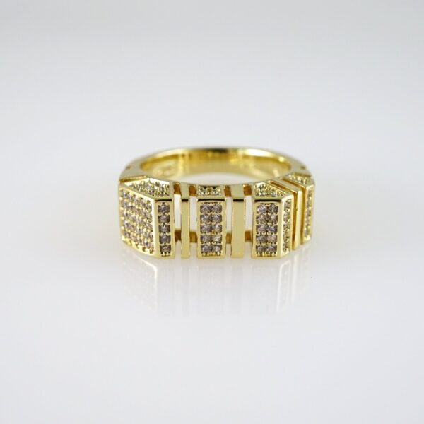 R878 RING - ANILLO - Zircon Stone - 14K Real Color