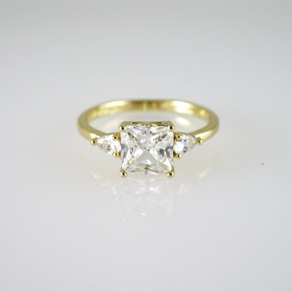 R880 RING - ANILLO - Zircon Stone - 14K Real Color