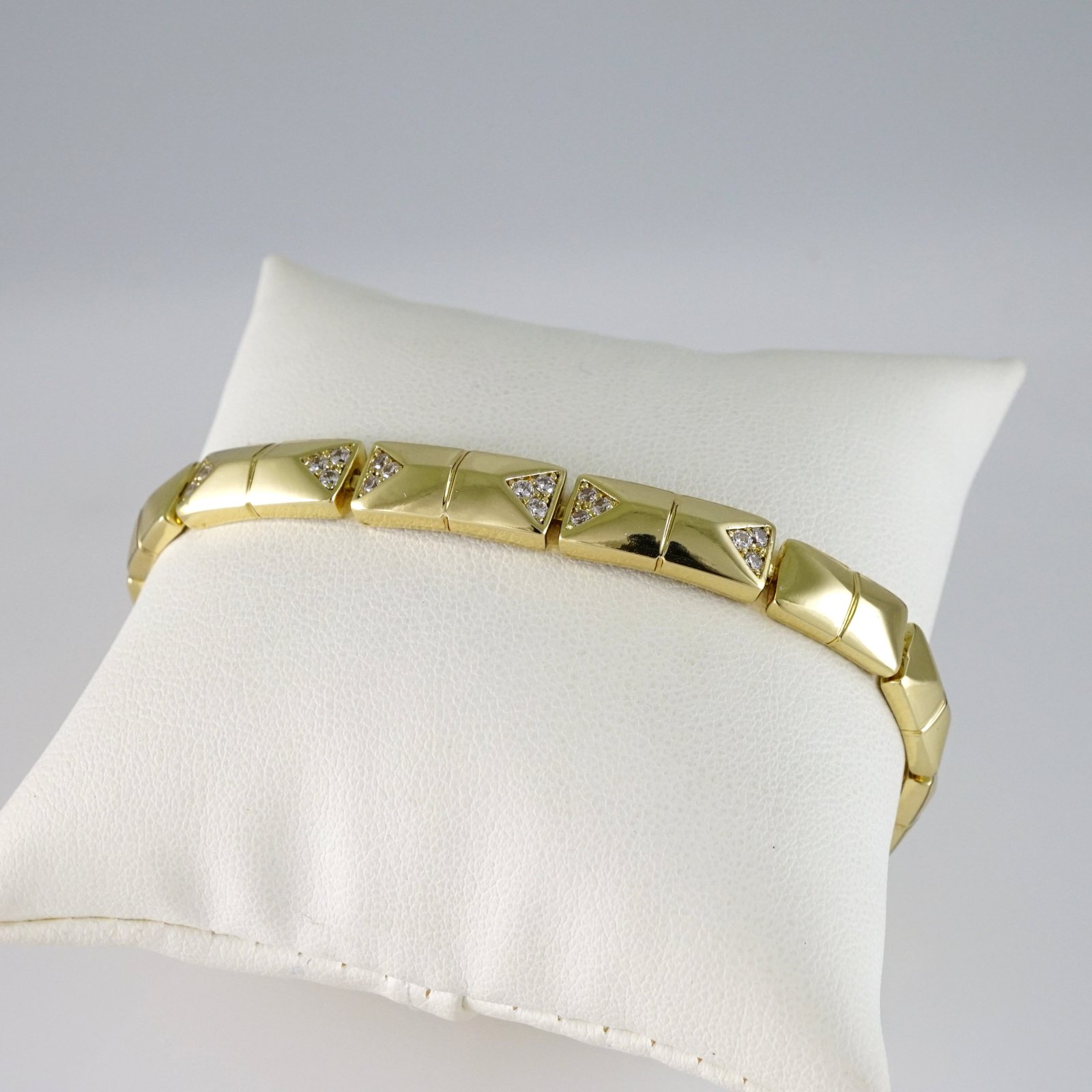 B1807 Bracelet - Pulseras - Zircon Stone - 14K Real Color