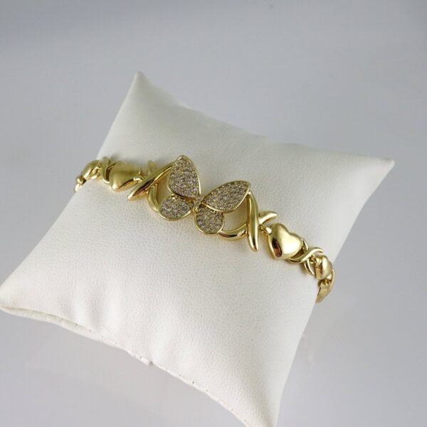B1808 Bracelet - Pulseras - Zircon Stone - 14K Real Color