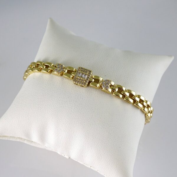 B1809 Bracelet - Pulseras - Zircon Stone - 14K Real Color