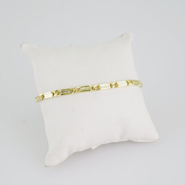B1396 Bracelet - Pulseras - Plain - 14K Real Color