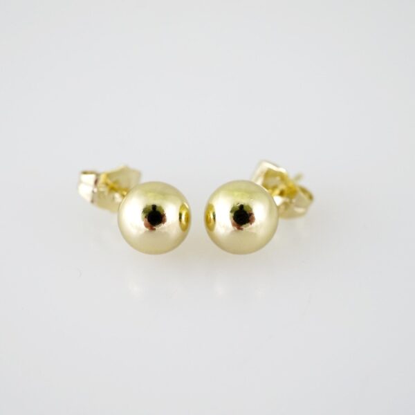 E1942 Earrings - Aretes - Plain - 14k Real Color