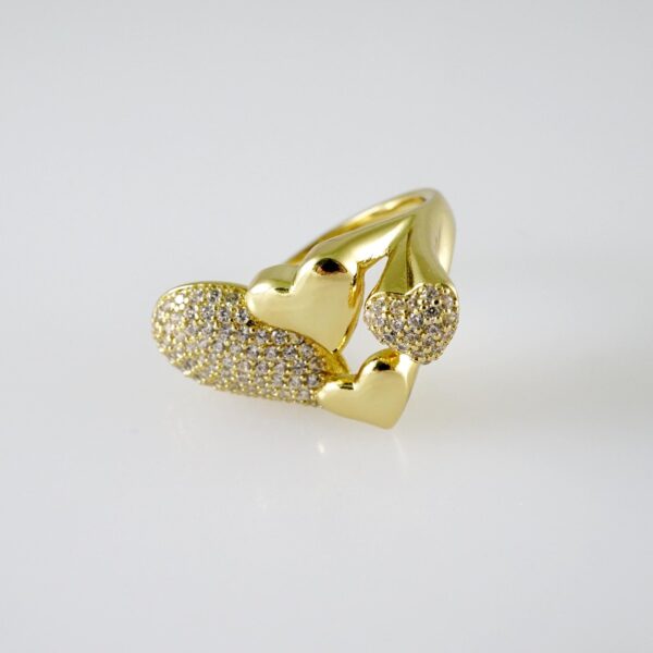 R732 RING - ANILLO - Zircon Stone - 14K Real Color