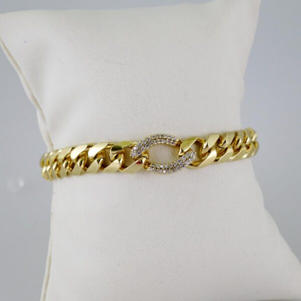 B1574 Bracelet - Pulseras - Zircon Stone - 14K Real Color