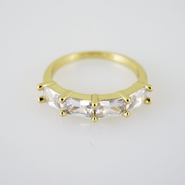 R683 RING - ANILLO - Zircon Stone - 14K Real Color