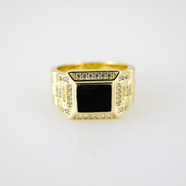 R684 RING - ANILLO - Zircon Stone - 14K Real Color