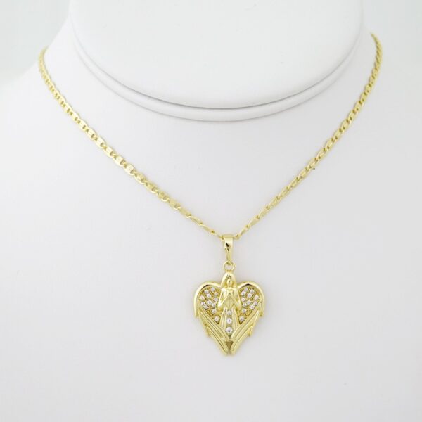 SET1492  Cadenas & Colgantes - Chain & Pendants - 14K Real Color - Zircon Stone - 2mmX45cm