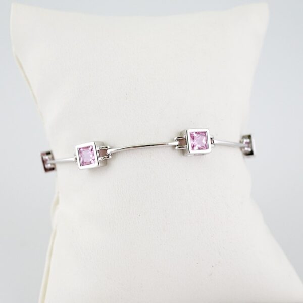 B1582 Earrings - Aretes - Zircon Stone - Silver Color