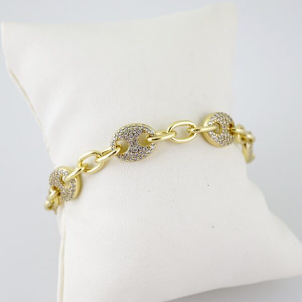B1594 Bracelet - Pulseras - Zircon Stone - 14K Real Color