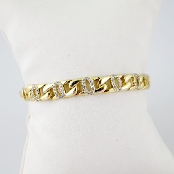 B1595 Bracelet - Pulseras - Zircon Stone - 14K Real Color