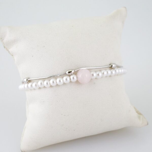 B1598 Bracelet - Pulseras - Zircon Stone - Silver Color