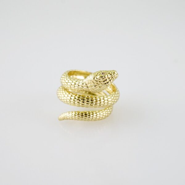 R718 RING - ANILLO - Plain - 14K Real Color
