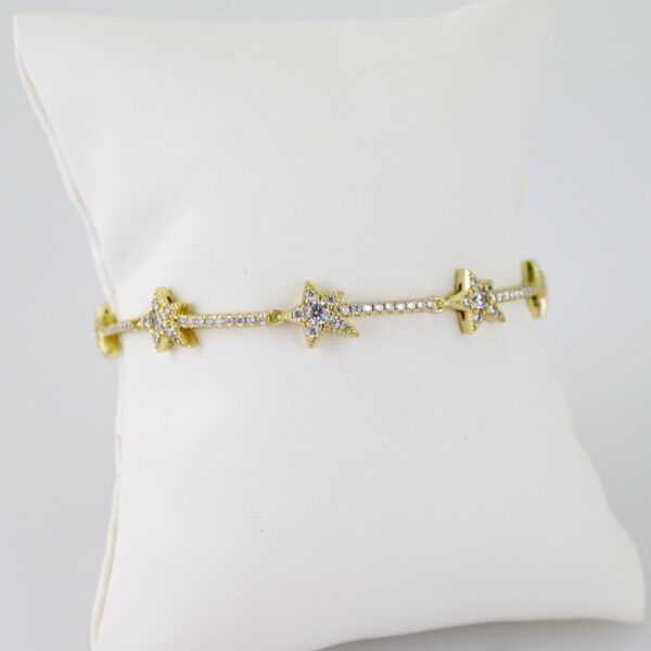 B1488 Bracelet - Pulseras - Zircon Stone - 14K Real Color
