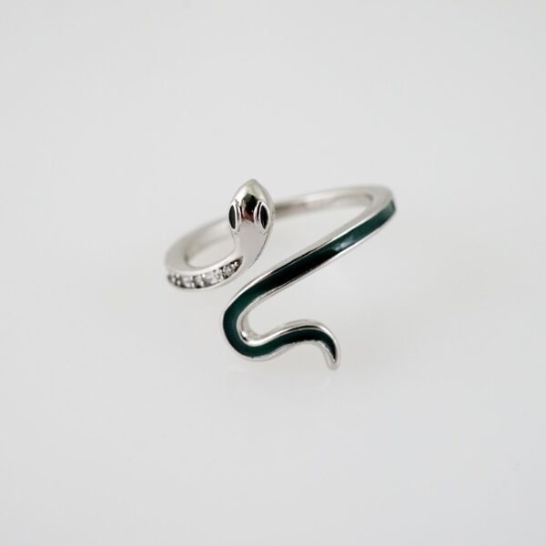 R687 RING - ANILLO - Zircon Stone - SILVER COLOR - AJUSTABLE