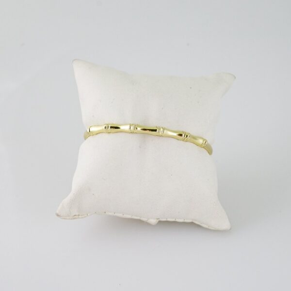 P376 Bangles - Pulsos - 14K Real Color - Zircon Stone