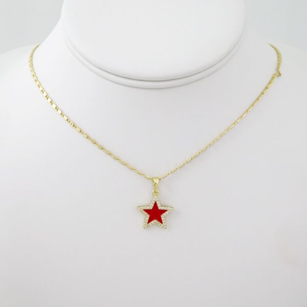 SET1519 Cadenas & Colgantes - Chain - Pendants - Plain - 14K Real Color - 2mmX45cm
