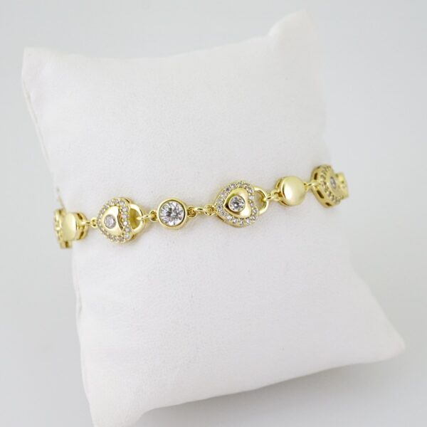 B1499 Bracelet - Pulseras - Zircon Stone - 14K Real Color