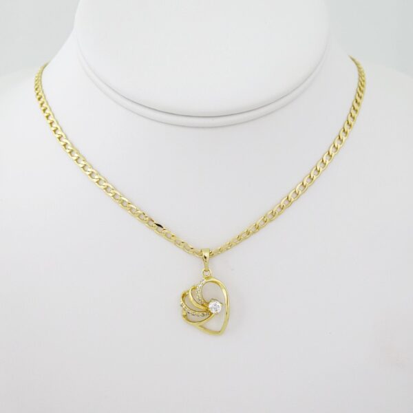 SET1520 Cadenas & Colgantes - Chain - Pendants -  14K Real Color - Zircon Stone - 3mmX45cm