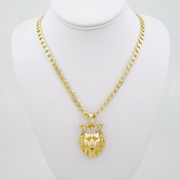 SET1692 Cadenas & Colgantes - Chain - Pendants -  14K Real Color - Zircon Stone - 8mmX60cm