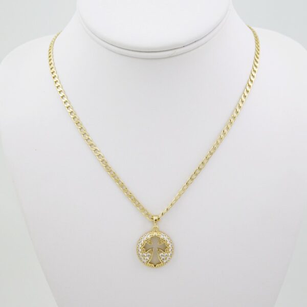 SET1694 Cadenas & Colgantes - Chain - Pendants -  14K Real Color - Zircon Stone - 3mmX60cm