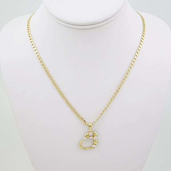 SET1695 Cadenas & Colgantes - Chain - Pendants -  14K Real Color - Zircon Stone - 3mmX60cm