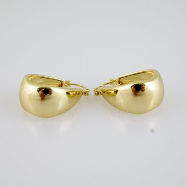 E2249 Earrings - Aretes - Plain - 14K Real Color