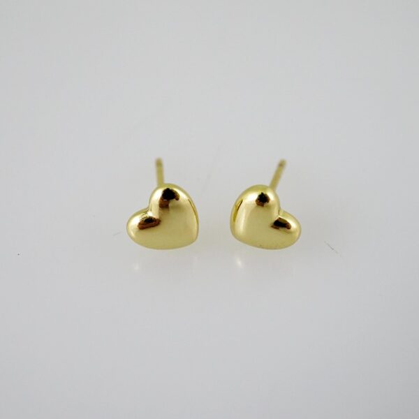 E2424 Earrings - Aretes - Plain - 14K Real Color