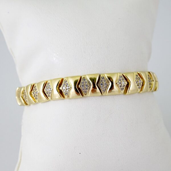 B1607 Bracelet - Pulseras - Zircon Stone - 14K Real Color