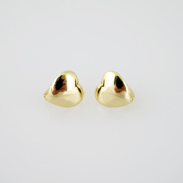 E2015 Earrings - Aretes - Plain - 14k Real Color