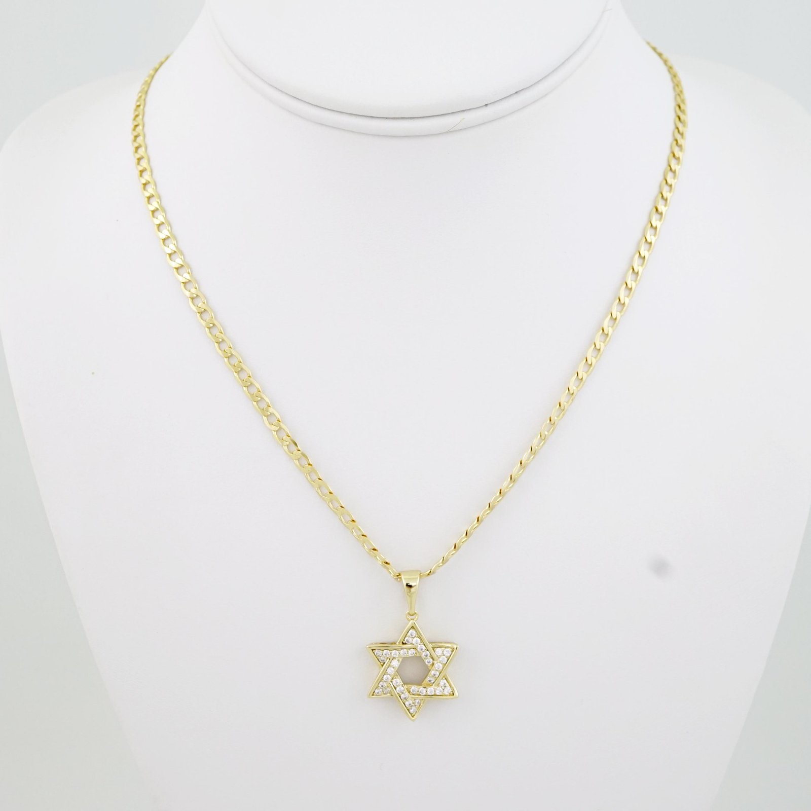 SET1702 Cadenas & Colgantes - Chain - Pendants - Zircon Stone - 14K Real Color - 3mmX45cm