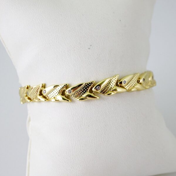 B1613 Bracelet - Pulseras - Plain - 14K Real Color