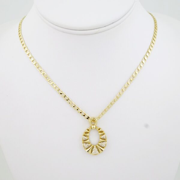 SET1712  Cadenas & Colgantes - Chain - Pendants - Zircon Stone - 14K Real Color - 3mmX60cm