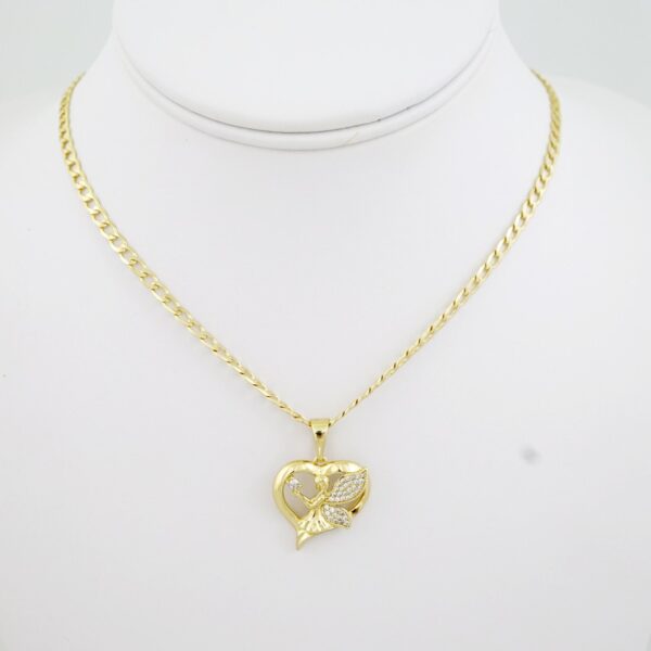 SET1715 Cadenas & Colgantes - Chain - Pendants - Zircon Stone - 14K Real Color - 3mmX45cm
