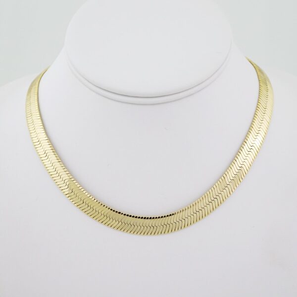 SET1524 Gargantilla - Choker W - Plain - 14K Real Color