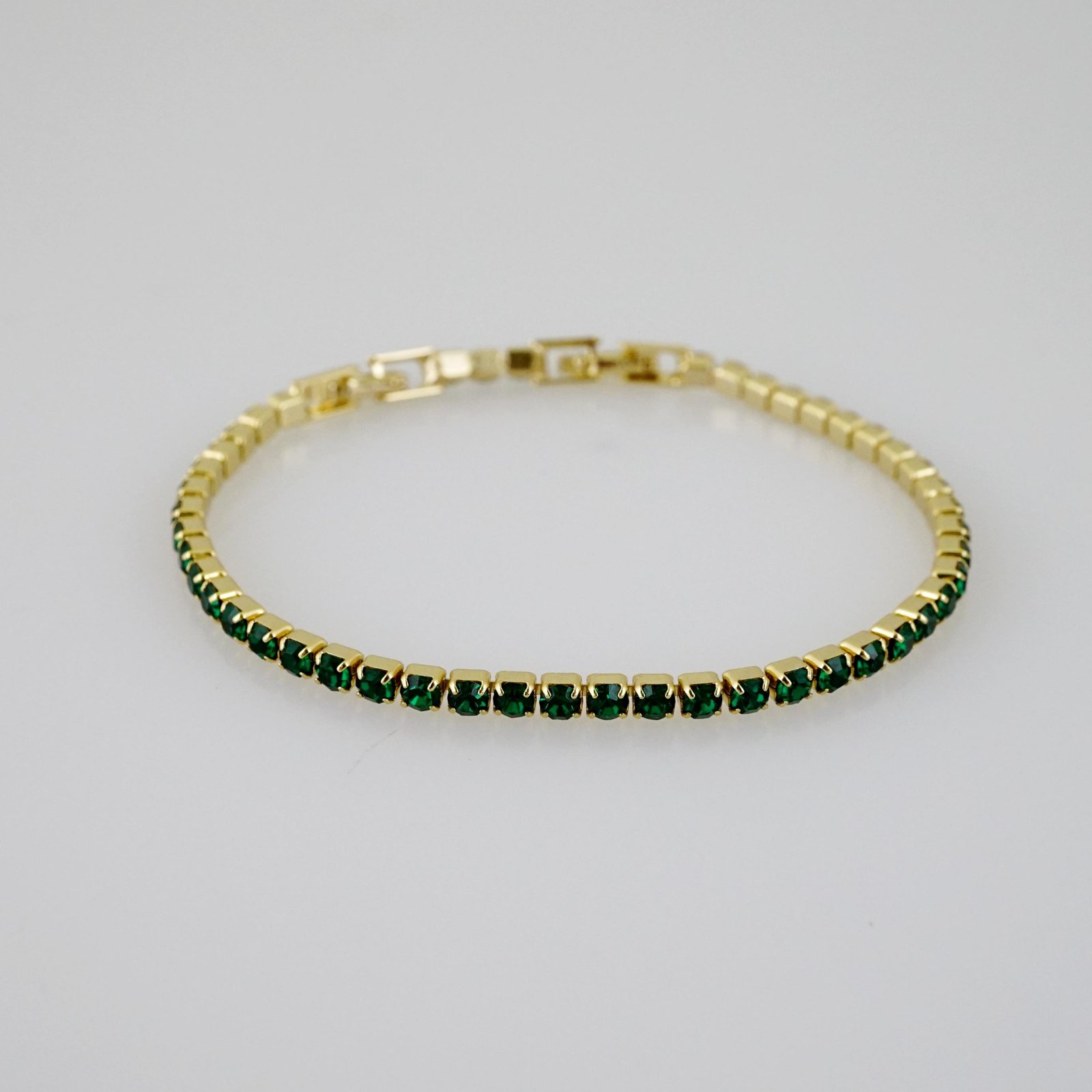 B1512 Bracelet - Pulseras - Zircon Stone - 14K Real Color - Image 2
