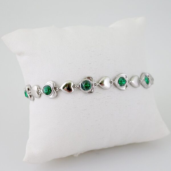 B1525 Bracelet - Pulseras - Zircon Stone - Silver Color