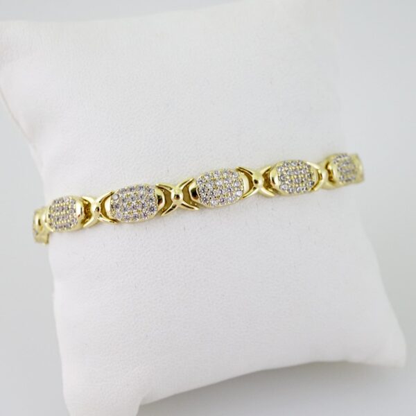 B1533 Bracelet - Pulseras - Zircon Stone - 14K Real Color