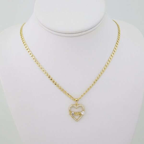 SET1719 Cadenas & Colgantes - Chain - Pendants - Zircon Stone - 14K Real Color - 3mmX60cm