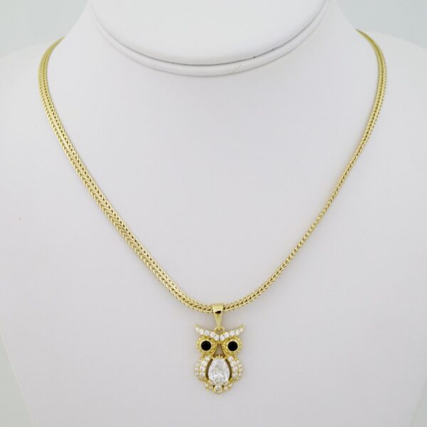 SET1722 Cadenas & Colgantes - Chain - Pendants - Zircon Stone - 14K Real Color - 3mmX45cm