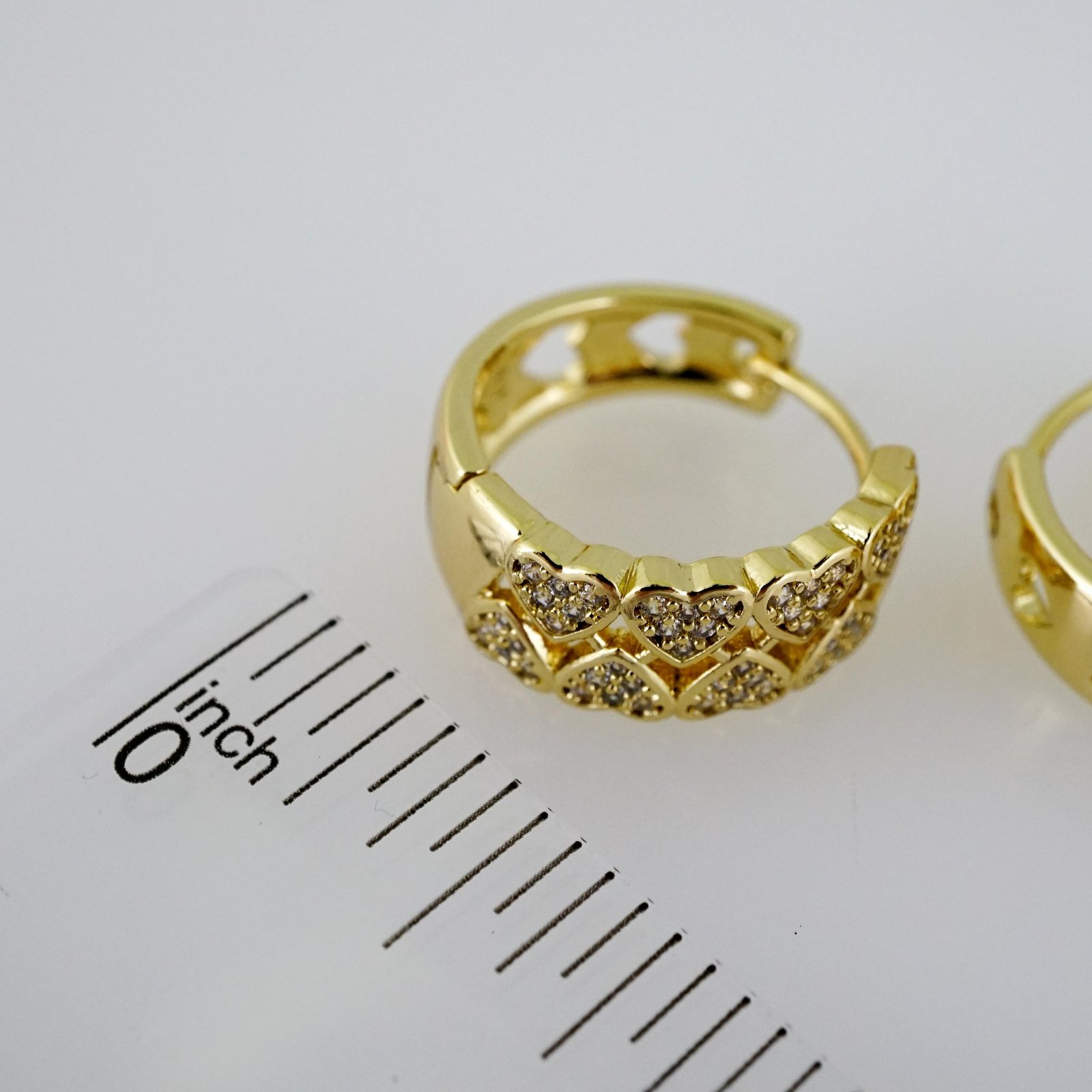 E2494 Earrings - Aretes - Zircon Stone - Silver Color - Image 3