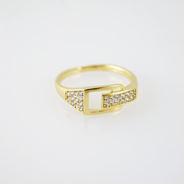 R702 RING - ANILLO - Zircon Stone - 14K Real Color