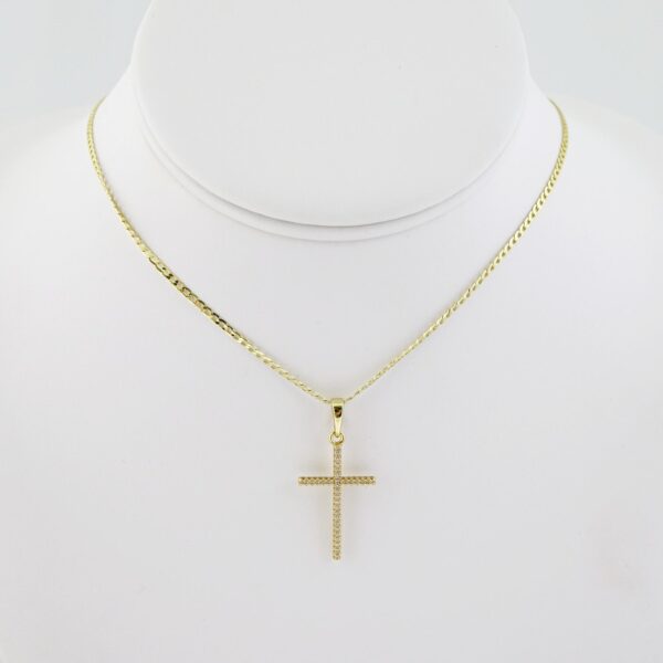 SET1540 Cadenas & Colgantes - Chain - Pendants - Plain - 14K Real Color - 2mmX45cm