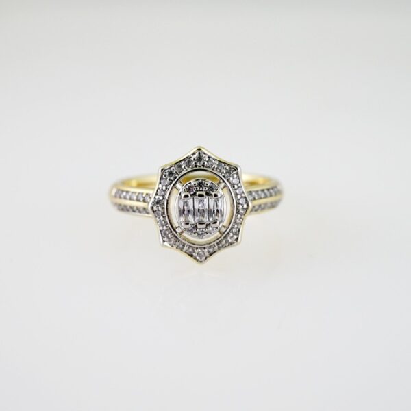 R772 RING - ANILLO - Zircon Stone - 14K Real Color
