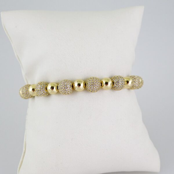 B1617 Bracelet - Pulseras - Zircon Stone - 14K Real Color