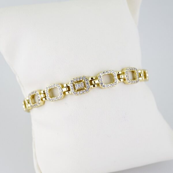 B1429 Bracelet - Pulseras - Zircon Stone - 14K Real Color