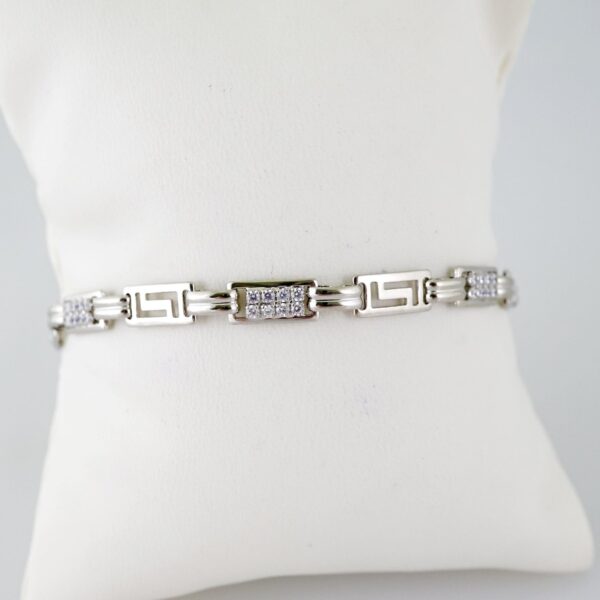B1434 Bracelet - Pulseras - Zircon Stone - Silver Color