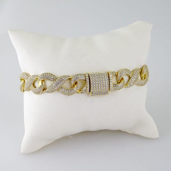 B1435 Bracelet - Pulseras - Zircon Stone - 14K Real Color