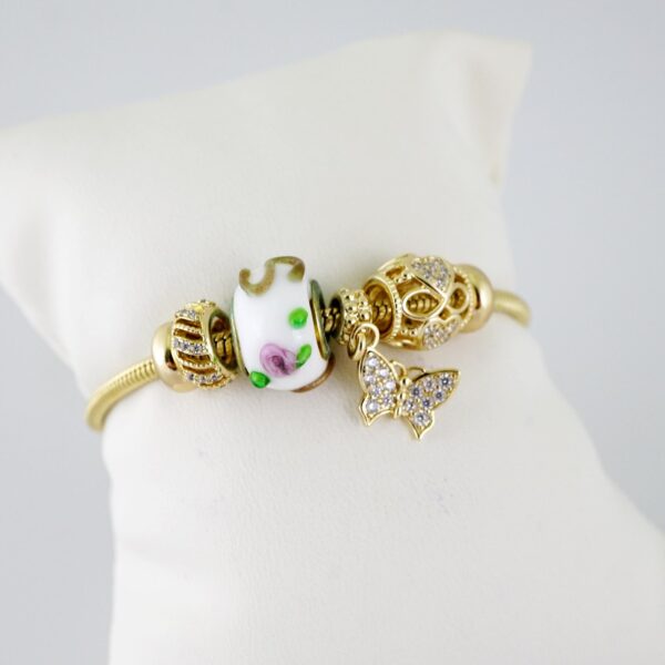 B1436 Bracelet - Pulseras - Zircon Stone - 14K Real Color